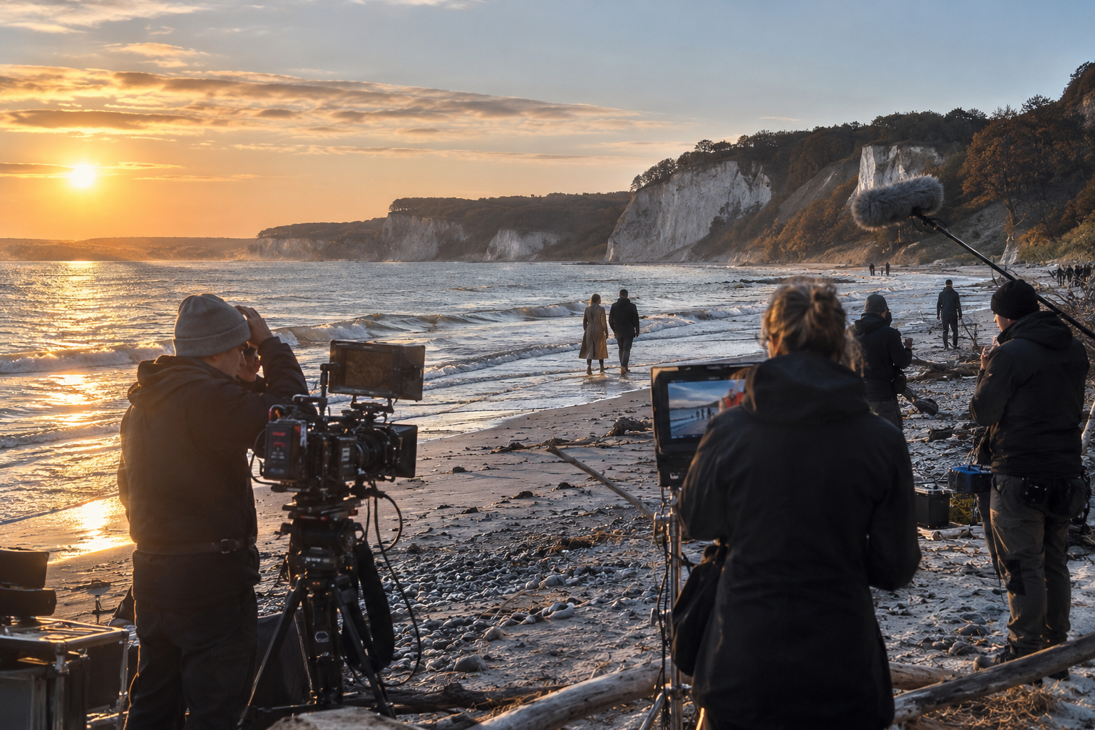 Rügen wird zur Filmkulisse: Caroline Wahls „Windstärke 17“ entsteht an der Ostsee