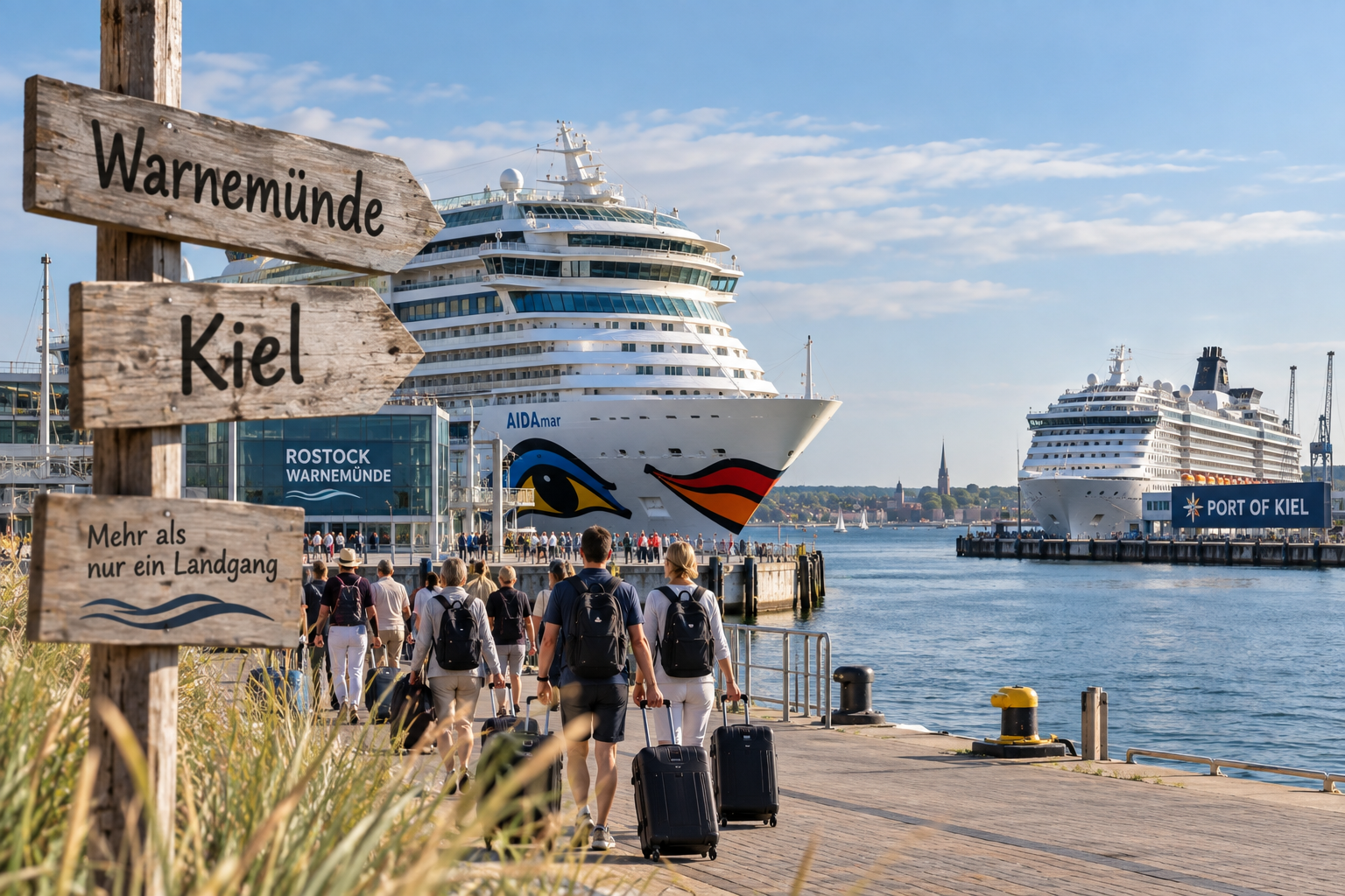 Kreuzfahrten an der Ostsee: Was Warnemünde und Kiel wirklich davon haben
