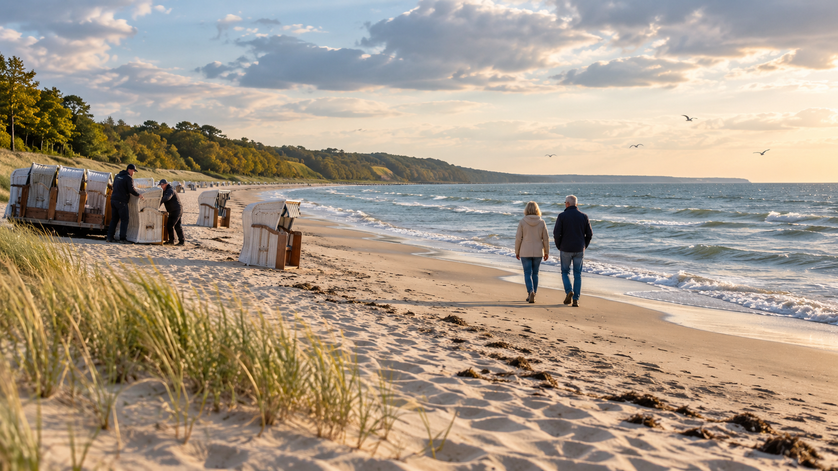 Die Strandkörbe verschwinden, die Ostsee bleibt: Jetzt beginnt die schönere ruhige Zeit